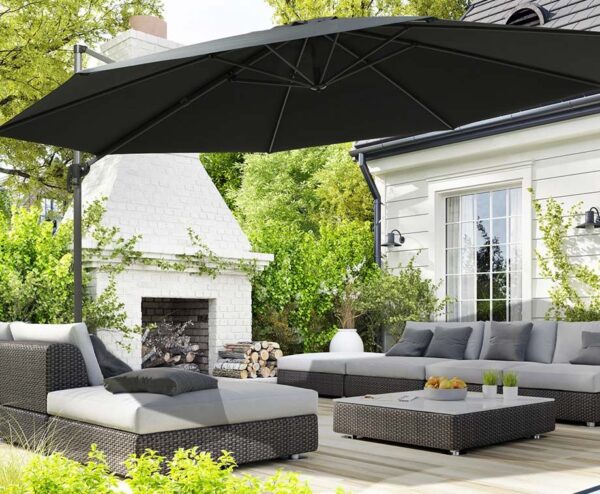 Extra Luxe Hangende Parasol 4 METER - Inclusief Hoes! ...
