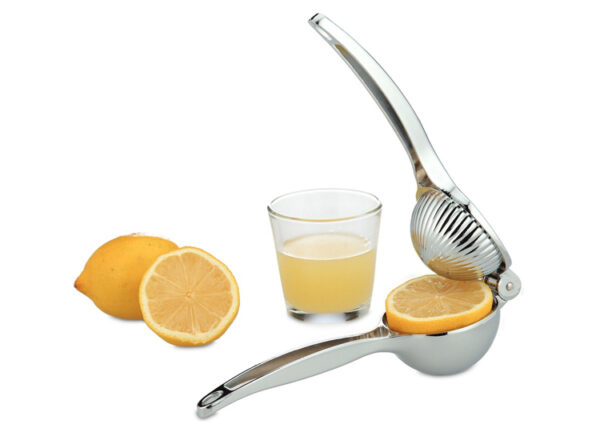 Relaxdays Handmatige Citruspers - Sinaasappelpers - Fruit Juicer - Zilver