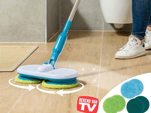 Elektrische Hurricane Floating Mop - Heerlijk Licht Dweilen! ...