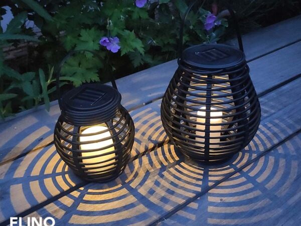 FlinQ Solar Light Lantaarnset Gemini - Set van 2 Stuks! ...