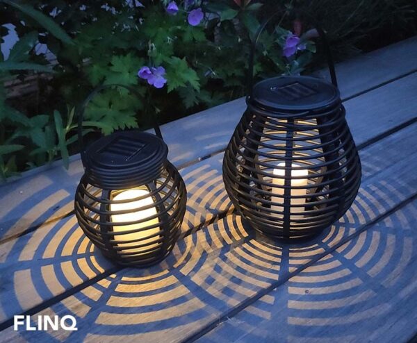 FlinQ Solar Light Lantaarnset Gemini - Set van 2 Stuks! ...