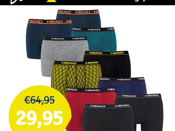 Dagaanbieding HEAD Boxershorts 10-pack Verrassingspakket
