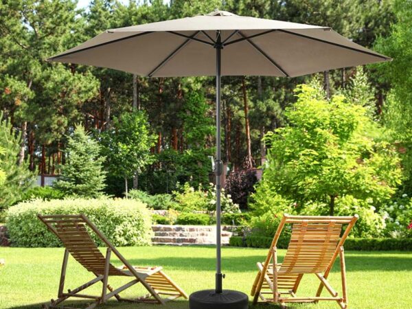 XL Parasol Taupe - Inclusief GRATIS Hoes! ...