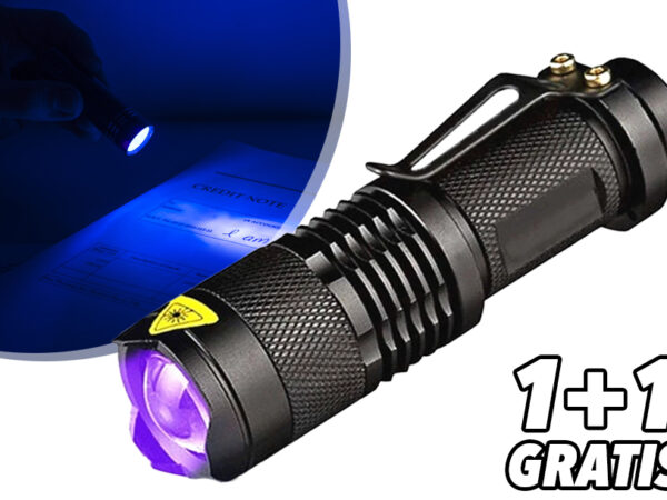 Blacklight lampje - nu 1+1 gratis!