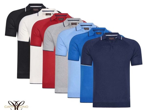 Cappuccino Ultra Air Polo Van Fijn Breiwerk - In 7 Kleuren! ...