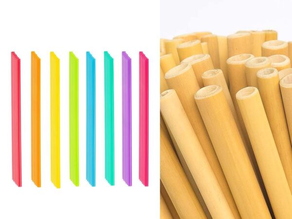 50-Pack Herbruikbare Rietjes - Bamboe Of Siliconen! ...