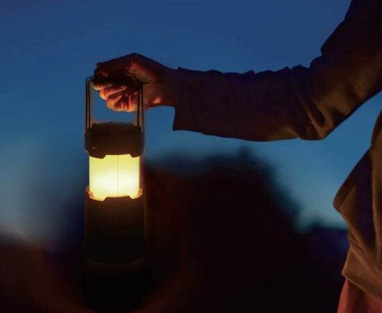 Luxe campinglamp 2 in 1 flame-effect