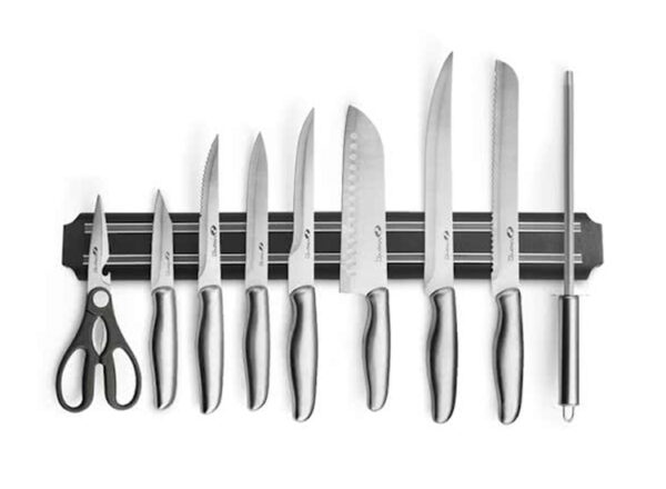 Magnani 9-delige RVS messenset