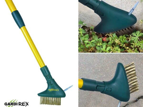 Weed Brush Stalen Onkruidborstel - Onkruidvrij Zonder Bukken! ...