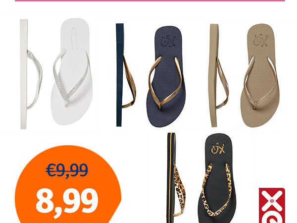 Dagaanbieding XQ Teenslippers dames - Keuze uit 4 kleuren