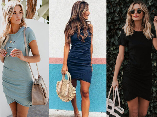 T-shirt dress in de sale