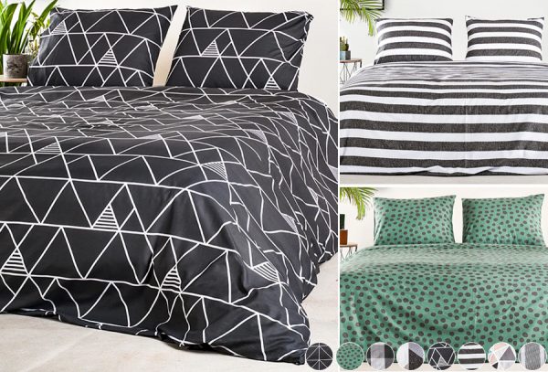 Dekbedhoes met patroon in de aanbieding