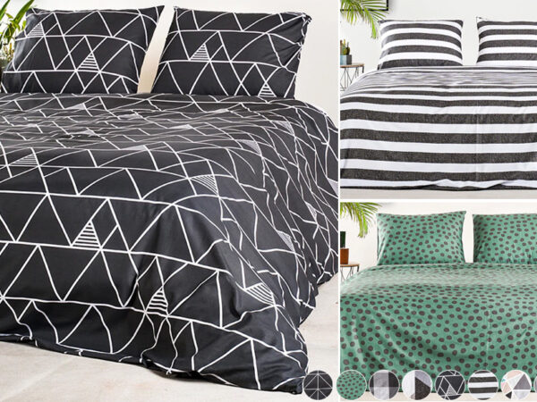 Dekbedhoes met patroon in de aanbieding
