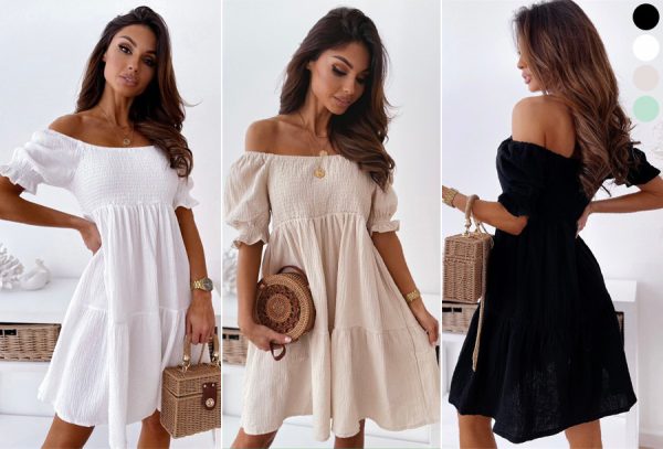 Off shoulder jurk nu met 60% korting