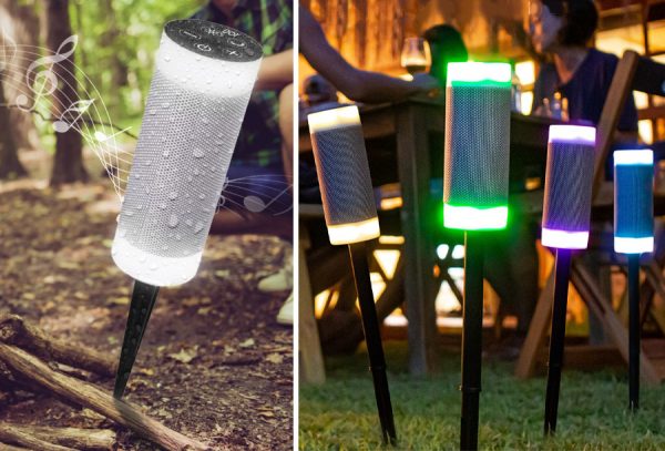Led tuinlamp met muziek