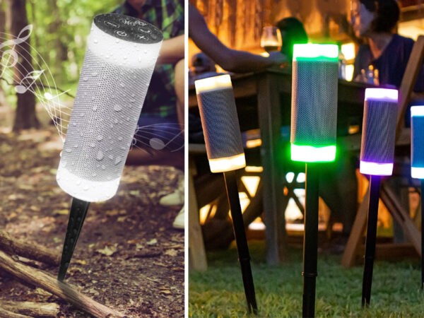 Led tuinlamp met muziek