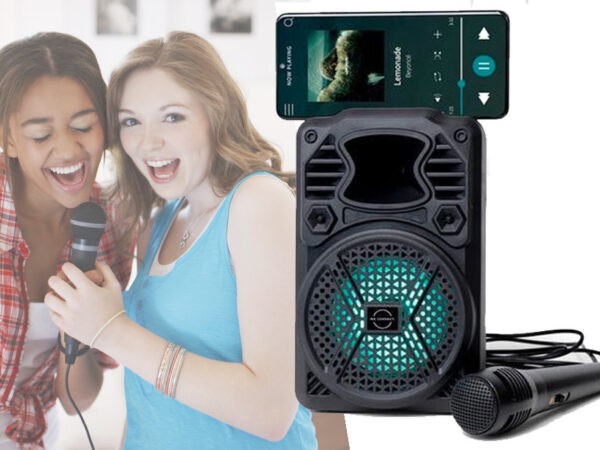 Mini karaoke machine met korting!