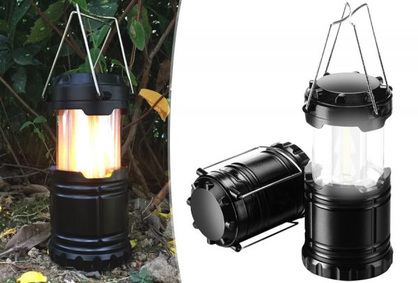 Tafellamp met vlamverlichting