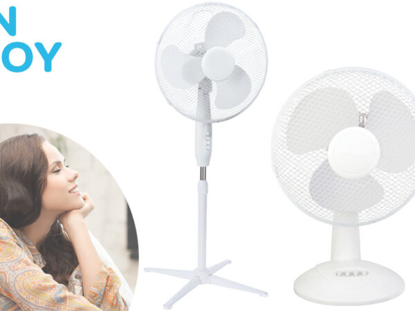 Ventilatoren van NJOY in de sale