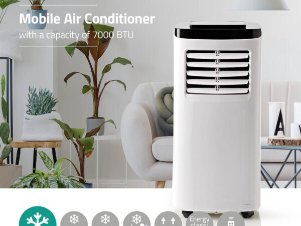 Nedis Mobiele airconditioning - Airco - 7000 BTU - Energieklasse A - Afstandsbediening - Timerfunctie