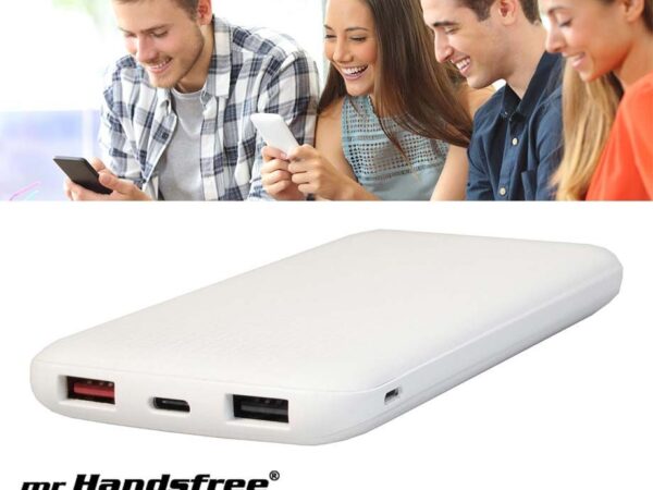 Mr Handsfree Powerbank 10.000 mAh - Laad Tot 3 Apparaten Tegelijkertijd Op! ...