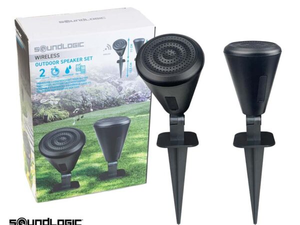 2-Pack Draadloze Tuinspeakers - Voor Een Heerlijk Zomerse Sfeer! ...