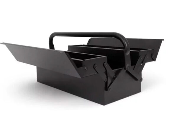 SENZA Klassieke Gereedschapskist - Zwart - 47x22x18cm - Metaal