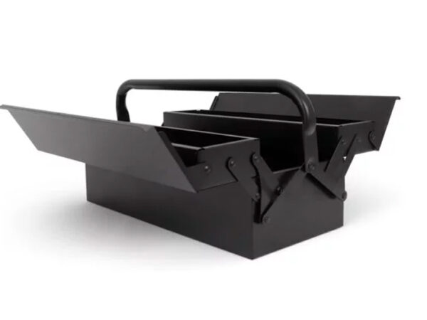 SENZA Klassieke Gereedschapskist - Zwart - 47x22x18cm - Metaal