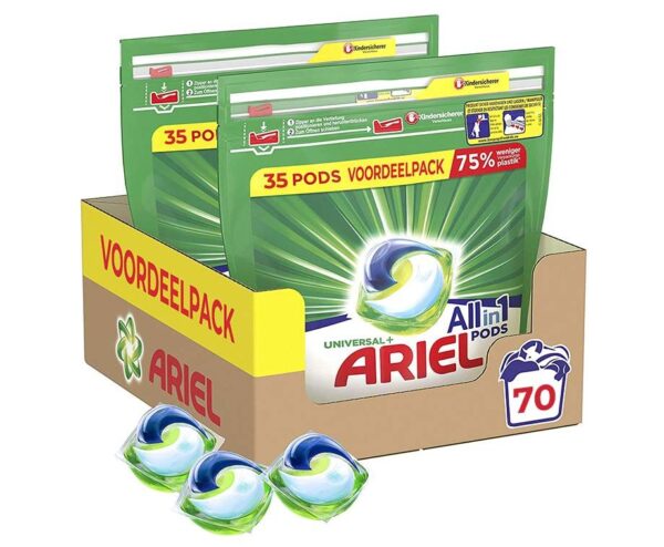 70-Pack Ariel All-In-1 Pods Universal - Geschikt Voor Al Je Was! ...