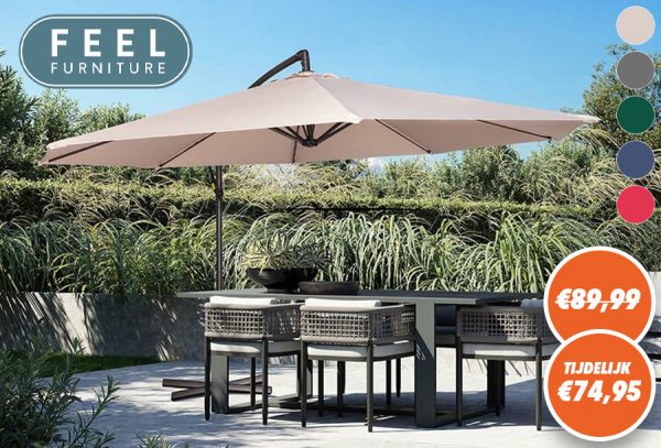 Zweefparasol aanbieding