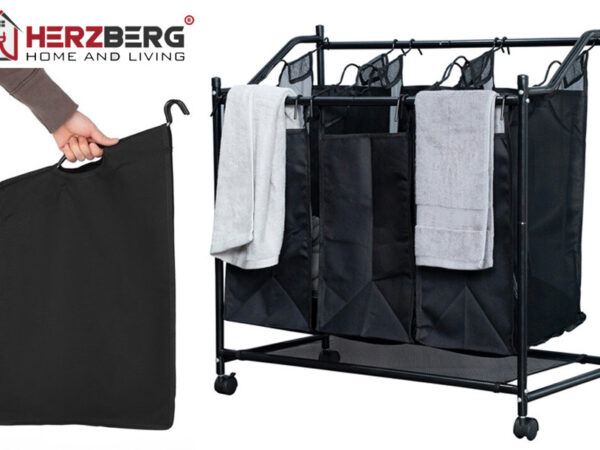 Wasmand met 3 vakken