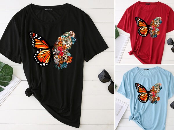 Dames shirt met vlinder in de sale