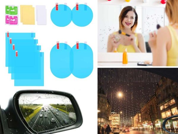 8-Delige Anti-Regen Beschermfolie - Voor Spiegels En Helmen! ...