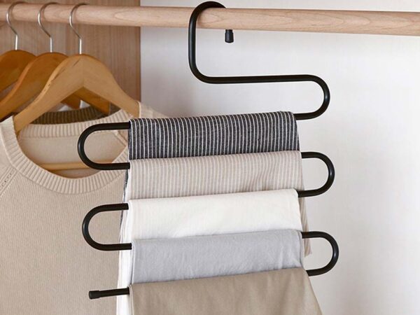 3-Pack Broekhangers Zwart - Ordenen En Ruimte Besparen! ...