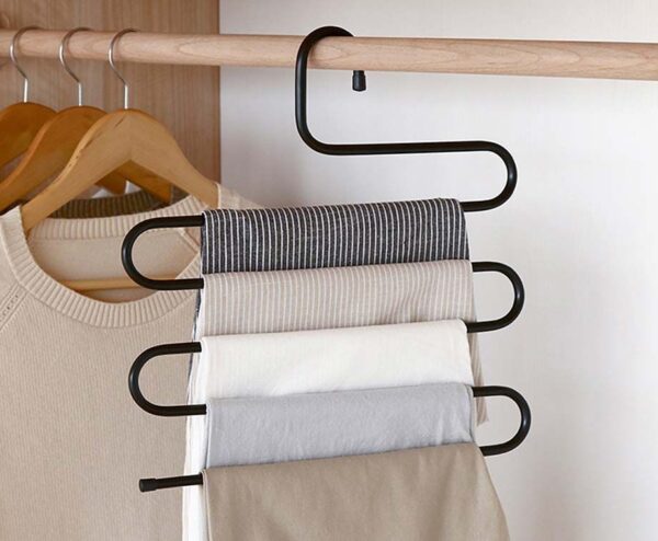 3-Pack Broekhangers Zwart - Ordenen En Ruimte Besparen! ...