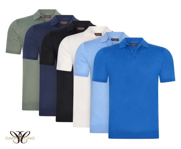 Cappuccino Luchtige Tricot Polo - In De 6 Populairste Kleuren! ...