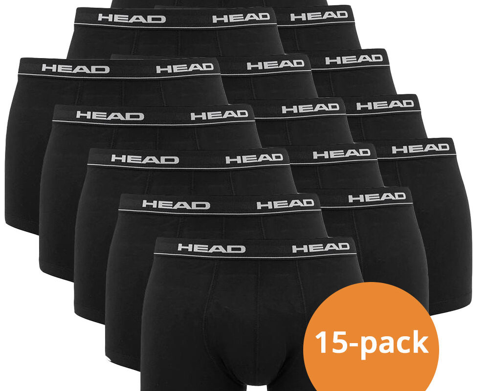 Head boxershorts black 15-Pack
