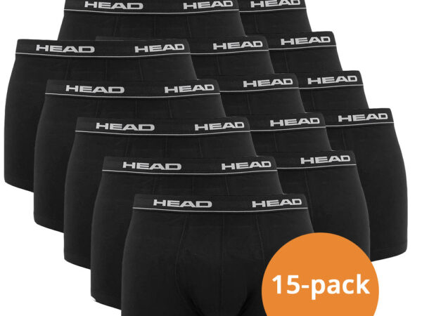 Head boxershorts black 15-Pack