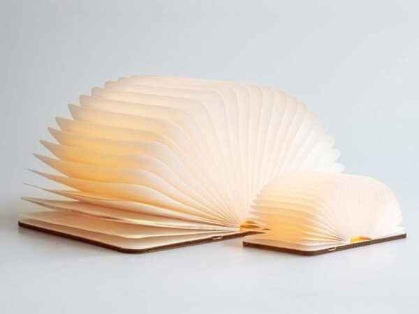 Houten Boeklamp - Opvouwbare Sfeerverlichting! ...