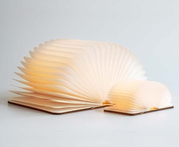 Houten Boeklamp - Opvouwbare Sfeerverlichting! ...