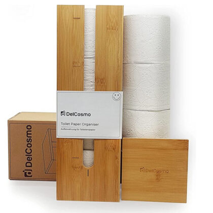 DelCosmo bamboe toiletpapierhouder