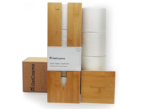 DelCosmo bamboe toiletpapierhouder