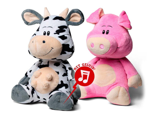 Pluche Knuffeldier Met Geluid XL - 50cm hoog