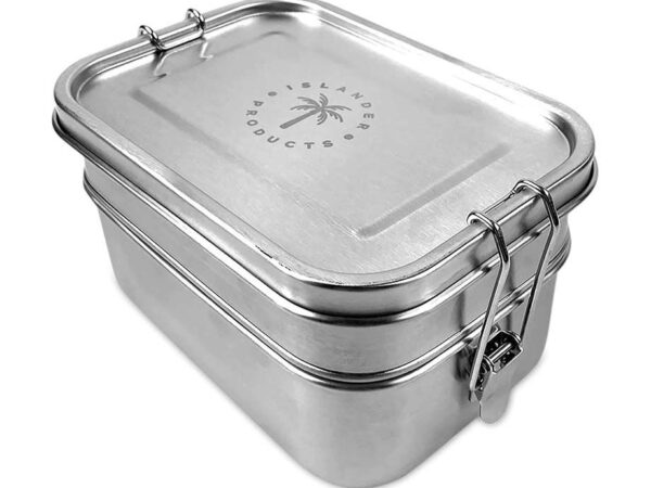 RVS Broodtrommel 1340 ml - Met Twee Lagen! ...