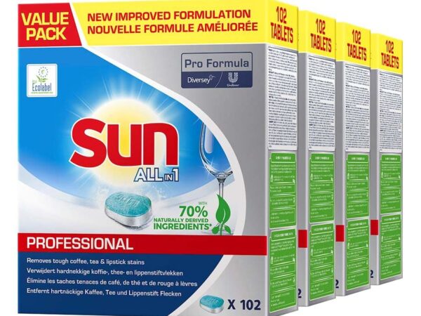 408X MEGA PACK Sun All-In-1 Tabs - Voor Een Stralend Schone Vaat! ...
