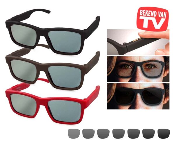 Sunvision 7 Shades Zonnebril - Tint Aanpassen Met Een Druk Op De Knop! ...