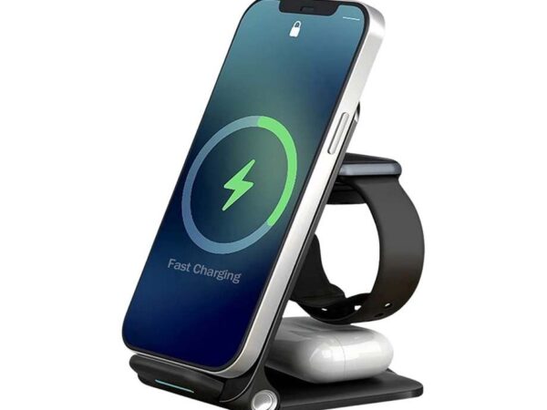 3-In-1 Draadloos Oplaadstation 15W - Voor Smartphones