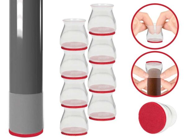 8-Pack Ruby Sliders Meubeldoppen - Tegen Krassen En Piepen! ...