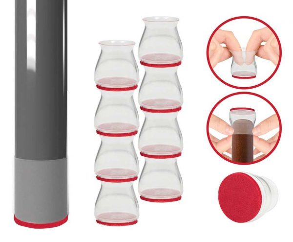 8-Pack Ruby Sliders Meubeldoppen - Tegen Krassen En Piepen! ...