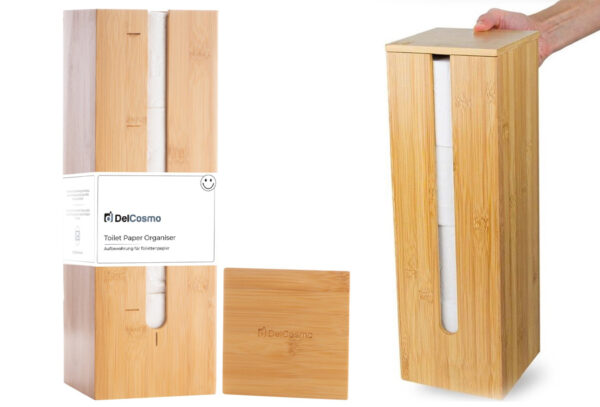 Toiletrolhouder van bamboe